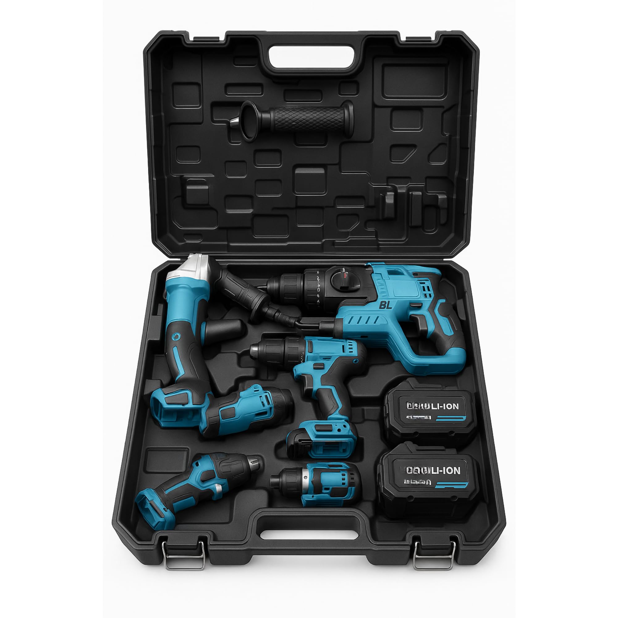 4-in-1 Cordless Tool Combo Set – 48V Brushless Drill, Impact